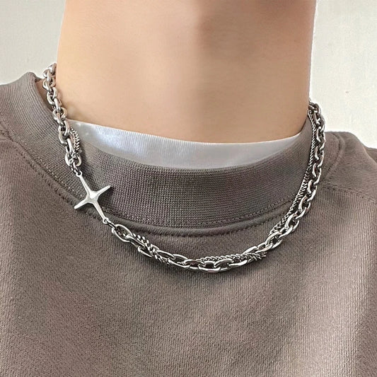 SoriX Layered Cross Necklace