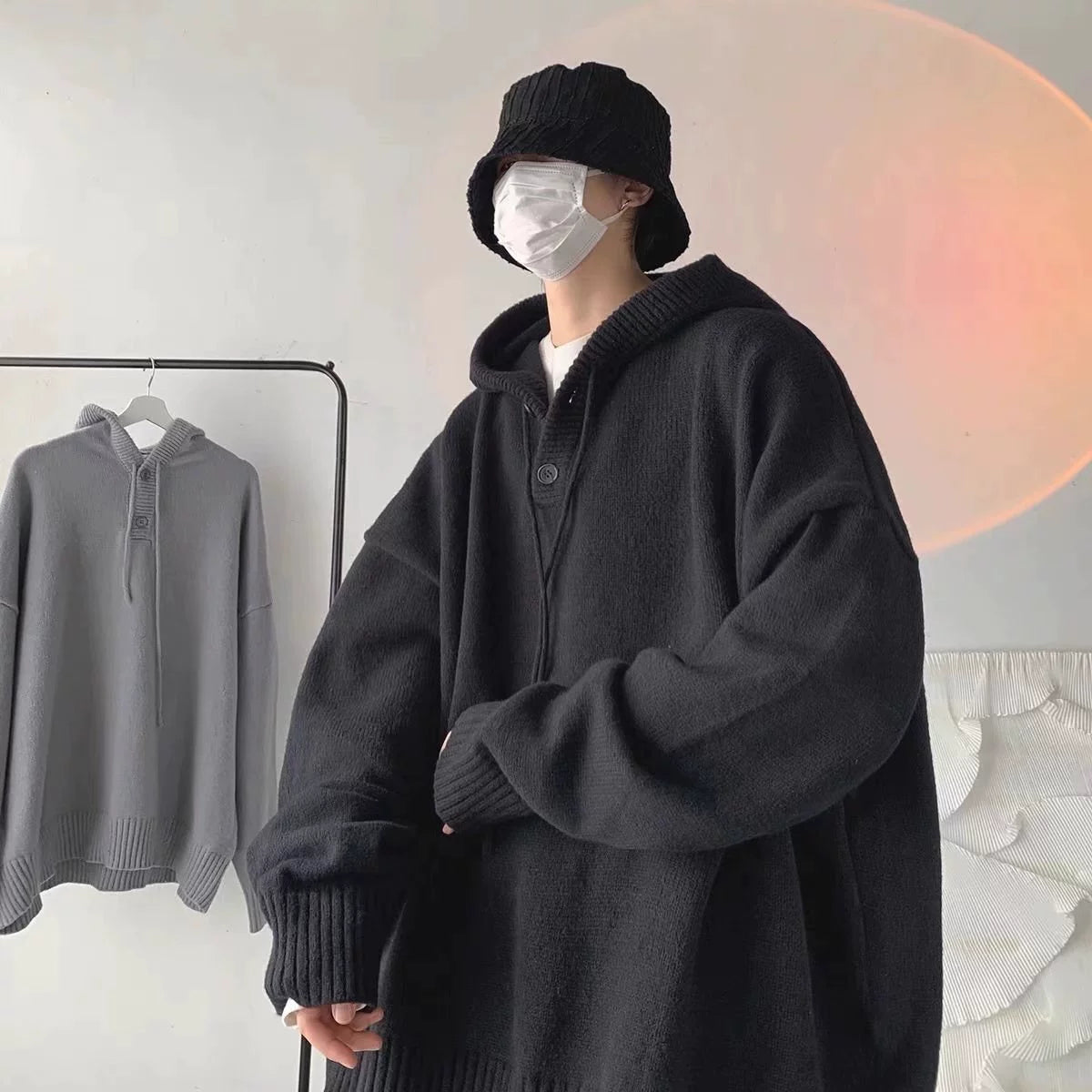 SORI Oversized Knit Hoodie