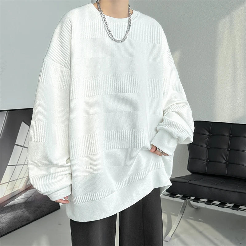 SORI Oversized Textured Jacquard Sweatshirt