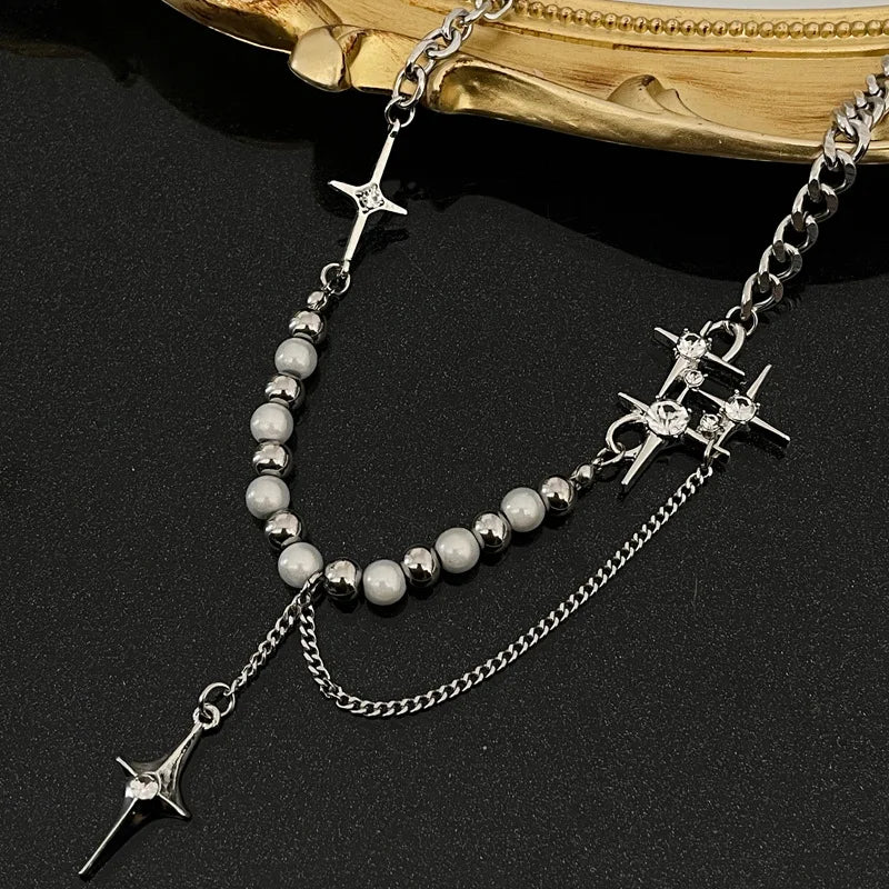 SoriX Cross Star Beaded Necklace v2