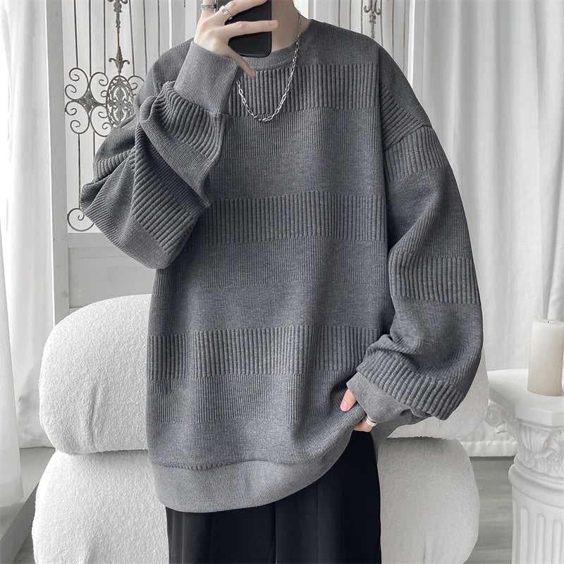 SORI Oversized Textured Jacquard Sweatshirt