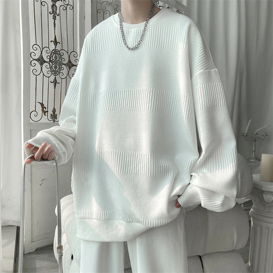 SORI Oversized Textured Jacquard Sweatshirt