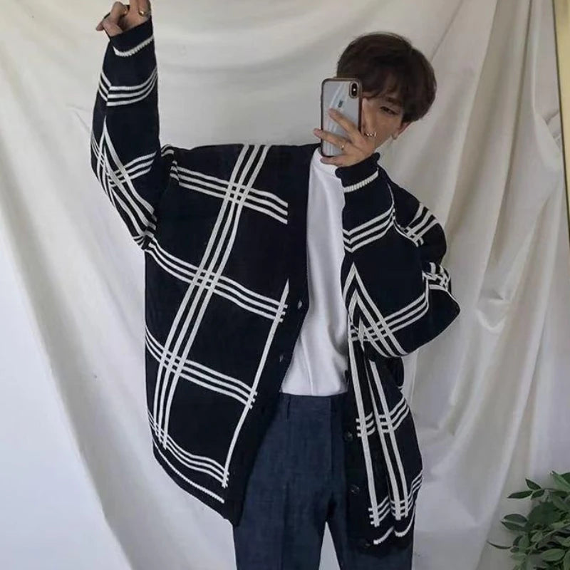 SORI Signature Striped Oversized Cardigan