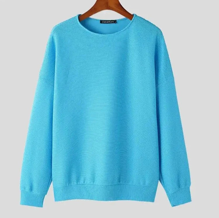 SORI Loose Open Neck Lightweight Sweater