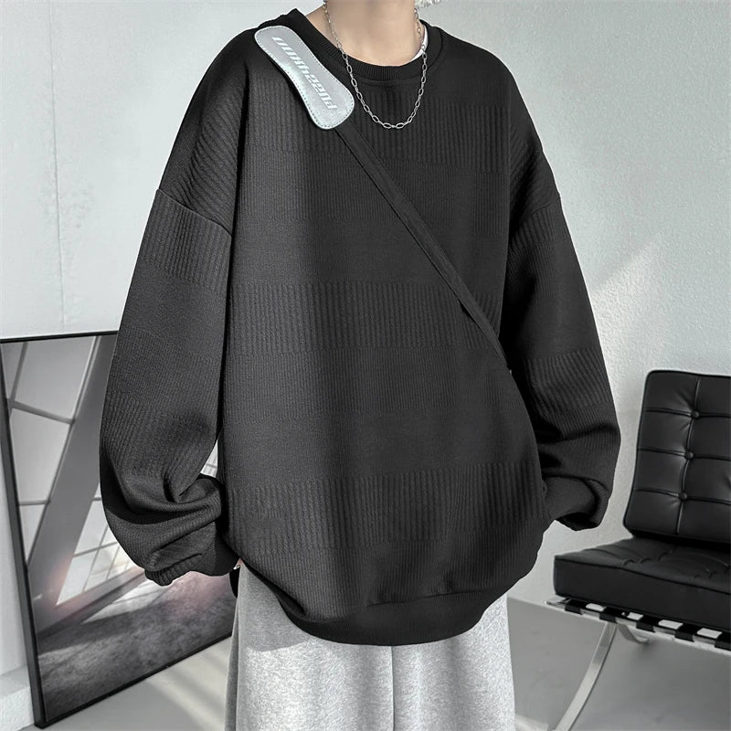 SORI Oversized Textured Jacquard Sweatshirt