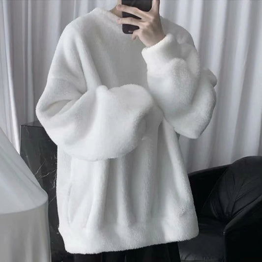 Sori Oversized Loose Lamb Hair Sweatshirt