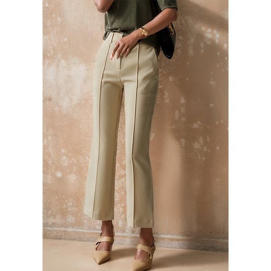 Sori Women's Pleated Casual Cropped Pants