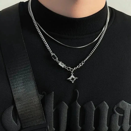 SoriX Double Layer Pendant Necklace