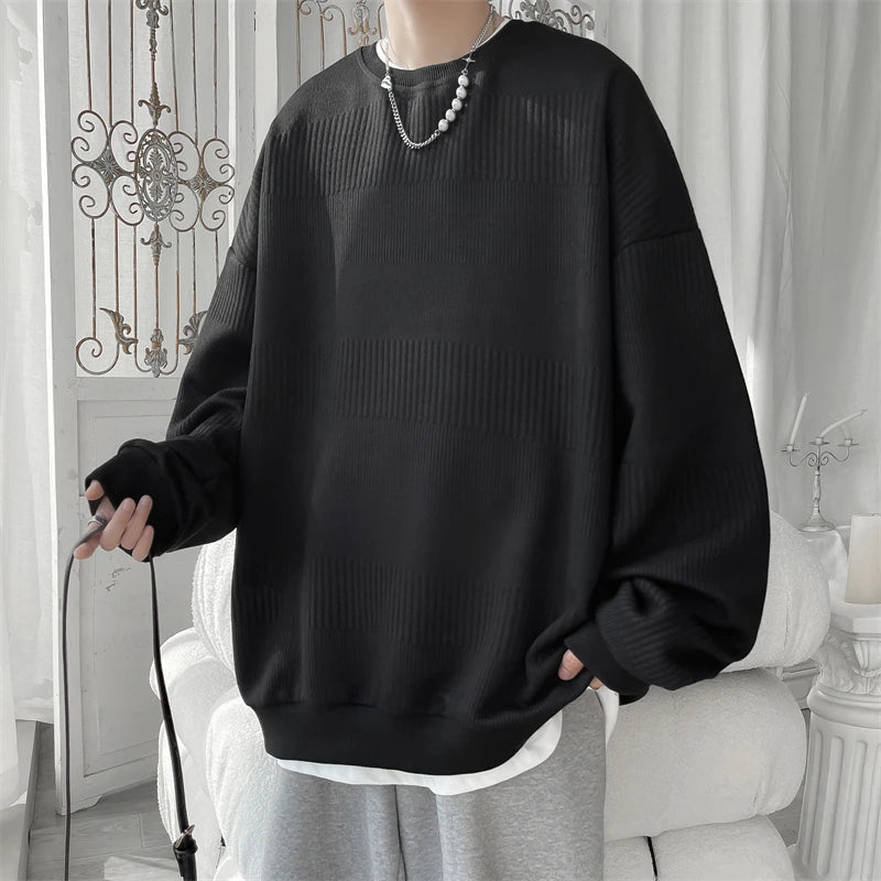 SORI Oversized Textured Jacquard Sweatshirt