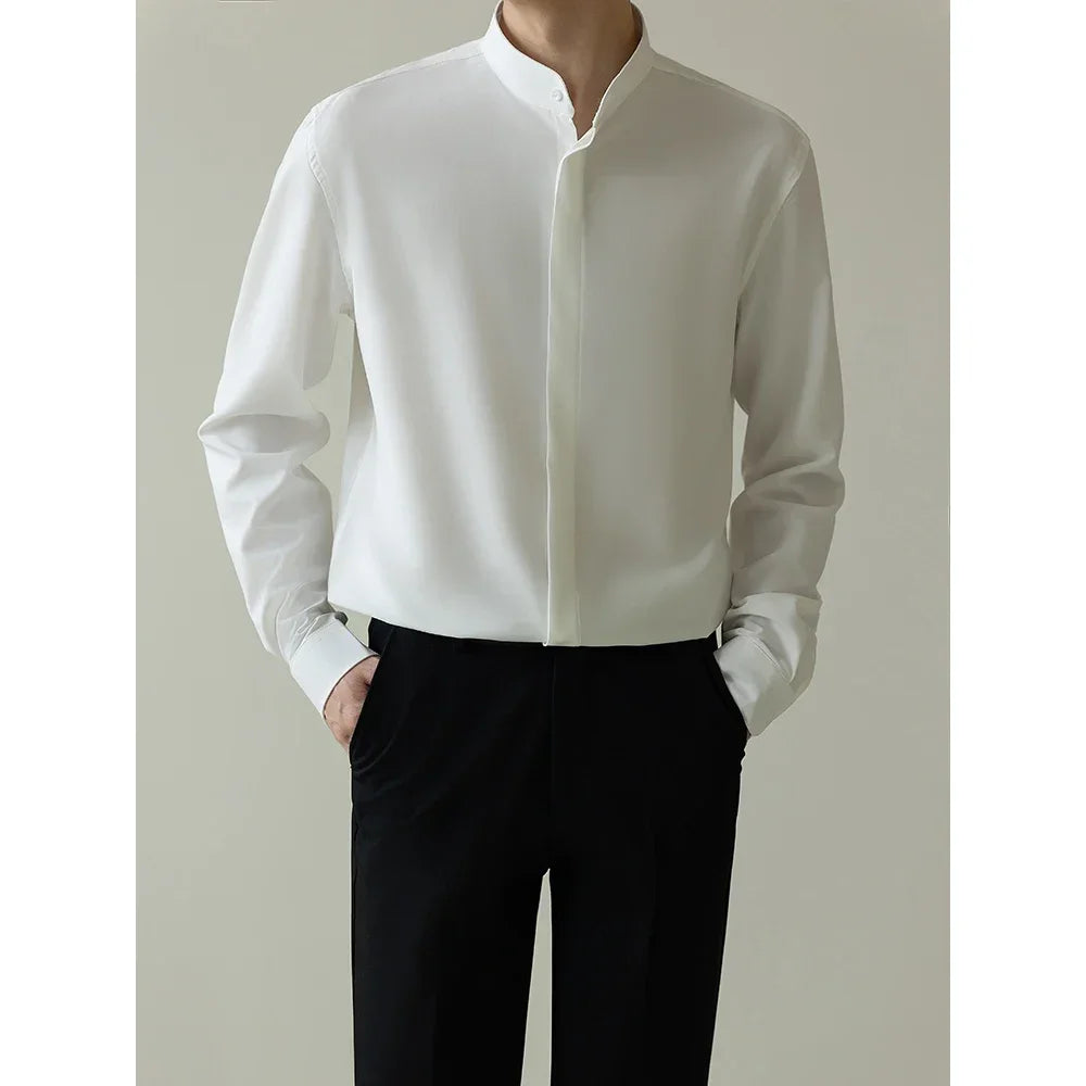 Sori Ice Collar Silk Shirt