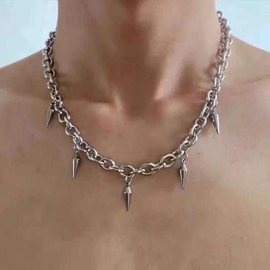 SoriX Studded Punk Necklace