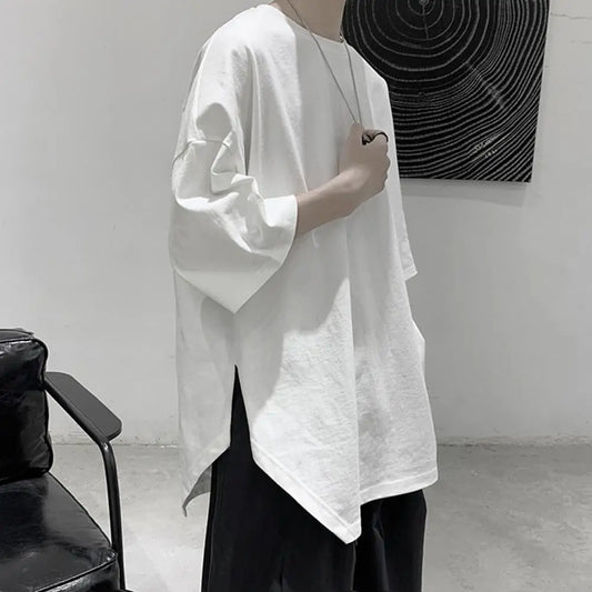 SORI Oversized Slit Scallop Tee