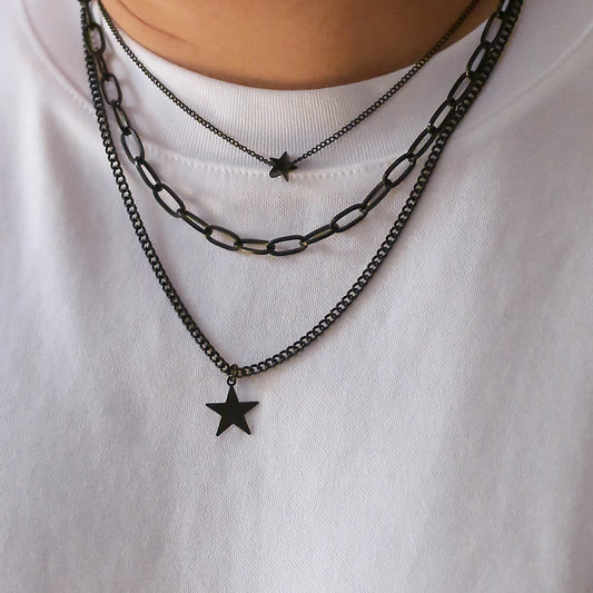 SORI X Black Multi-layer Necklace