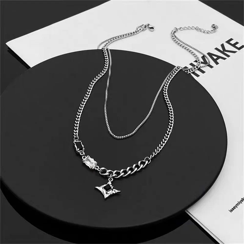 SoriX Double Layer Pendant Necklace